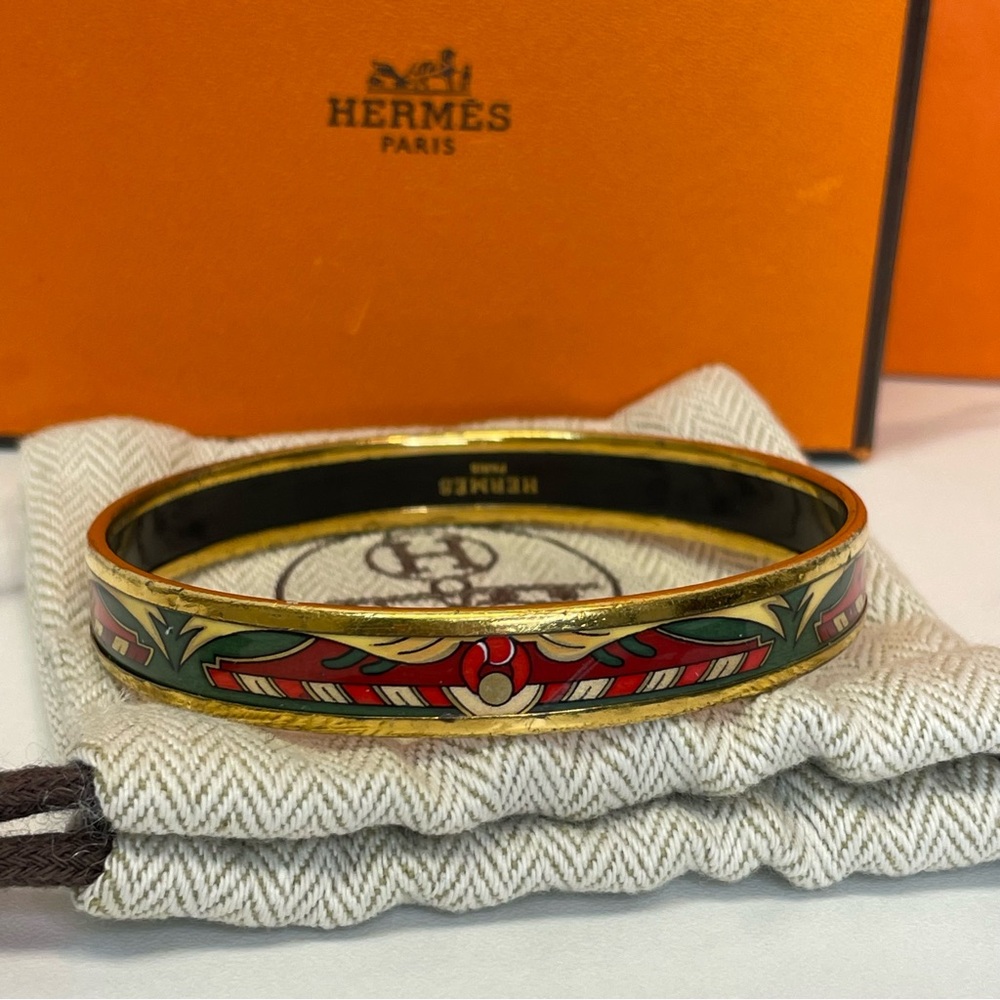Hermes Enamel Bangle Bracelet! - Picture 4 of 9
